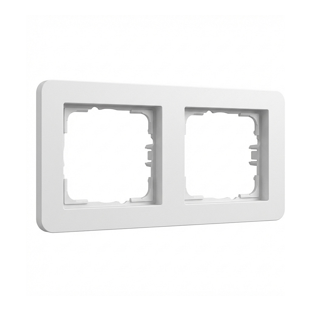 GIRA 0212150 Abdeckrahmen 2f Gira E1 Reinwei