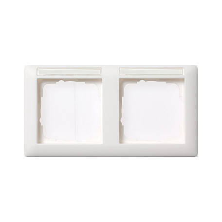 GIRA 109203 Rahmen 2f BSF reinweiß Standard 55 waagerecht