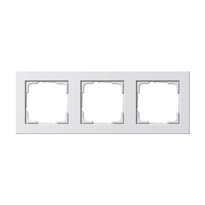 GIRA 021322 Rahmen 3f reinweiß matt E2 3-fach E2