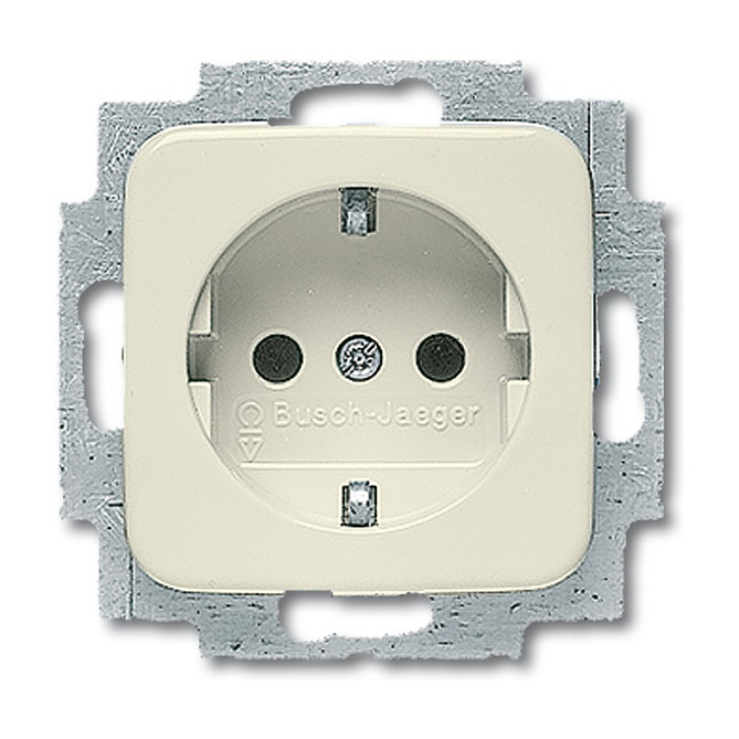 BUSCH JAEGER BJ 20EUC-212 Steckdosen-Einsatz Busch-Duro 2000 SI weiß