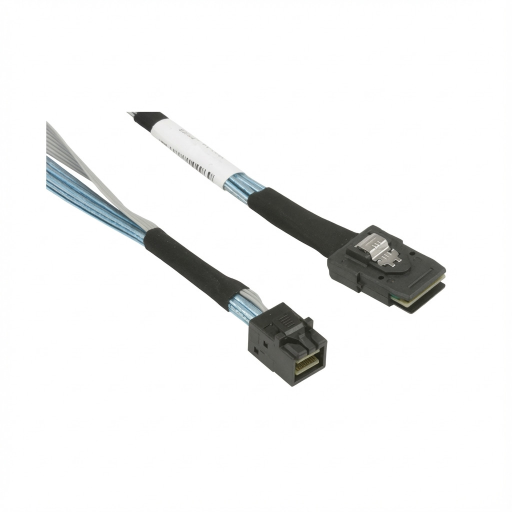 Supermicro Kabel 2x MiniSAS HD x4 (LE) auf Slimline x4 (STR) Kabel 60cm CBL-SAST-1260-100 Computer