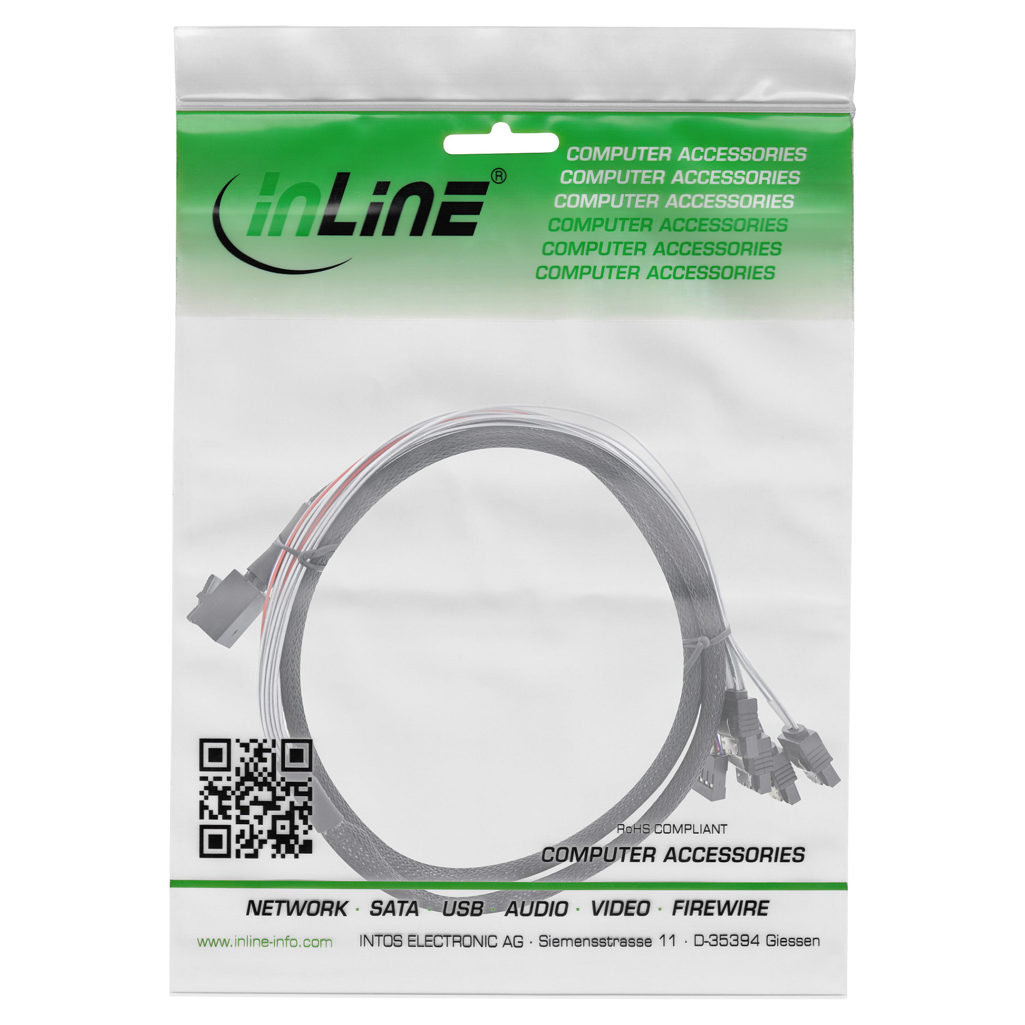 InLine 27630B Serial Attached SCSI (SAS) cable