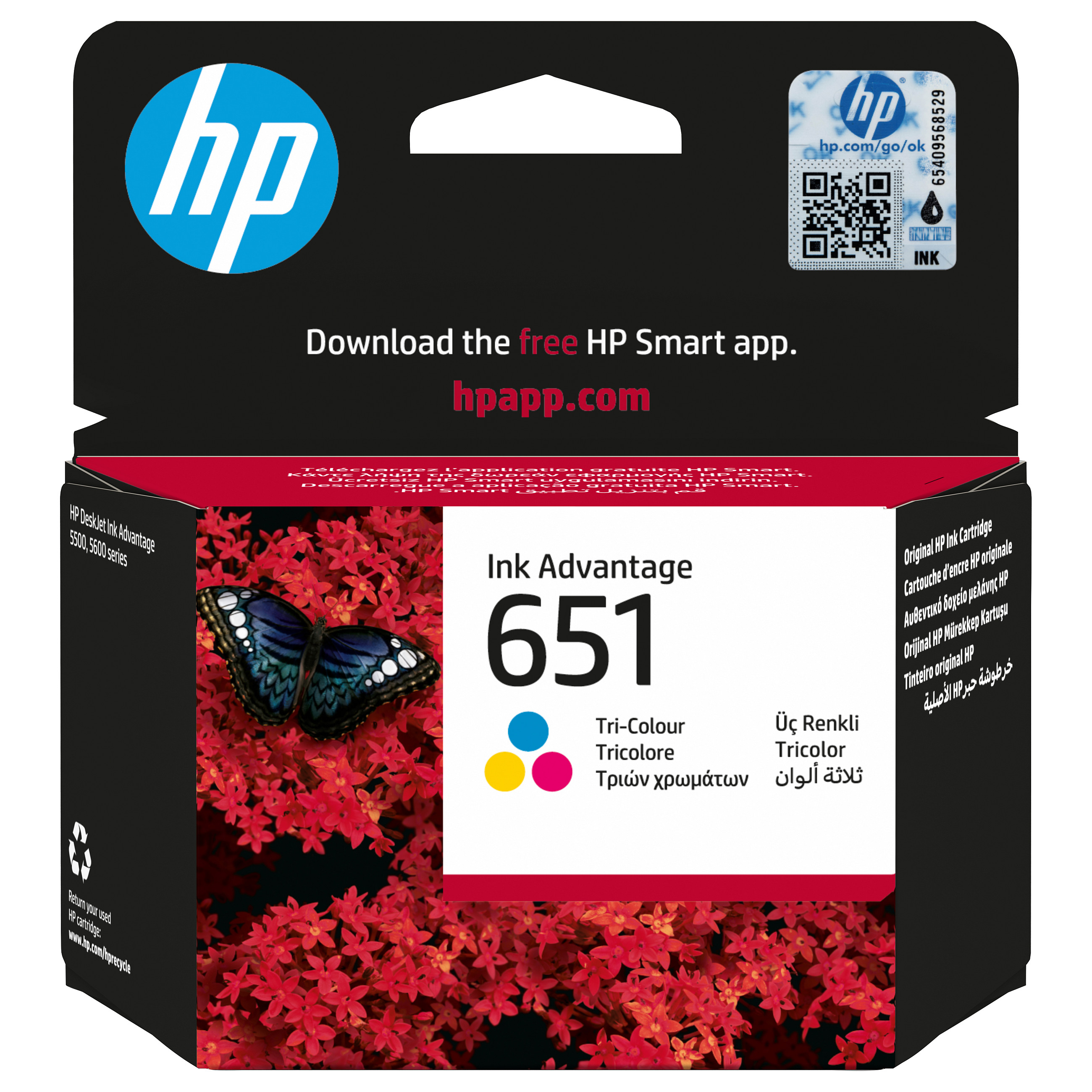 HP INK CARTRIDGE NO 651 TRI-COLOR Tinte