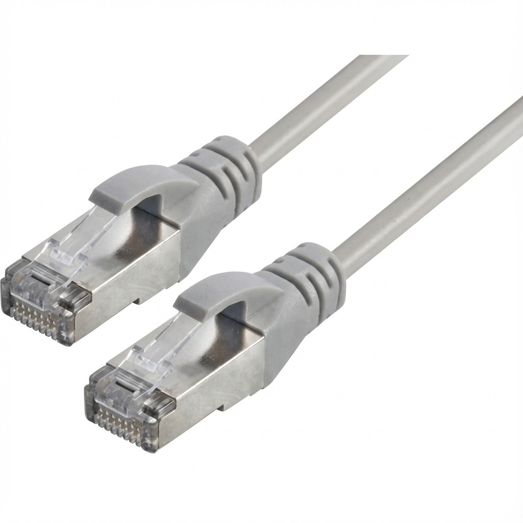 Captiva Kabel Patchkabel CAT 6a Kabel fr Netzwerk, LAN und Ethernet 1m grau Netzwerk