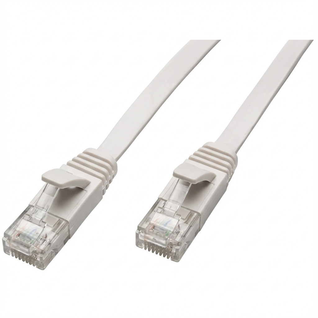 Captiva Kabel Patchkabel CAT 6a Kabel fr Netzwerk, LAN und Ethernet 1m wei Netzwerk