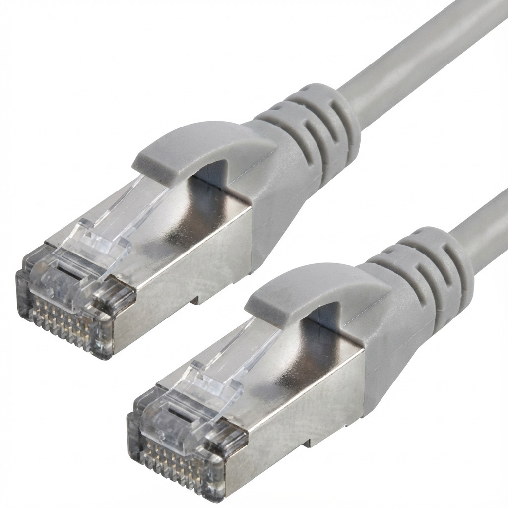 Captiva Kabel Patchkabel CAT 6a Kabel fr Netzwerk, LAN und Ethernet 2m grau Netzwerk