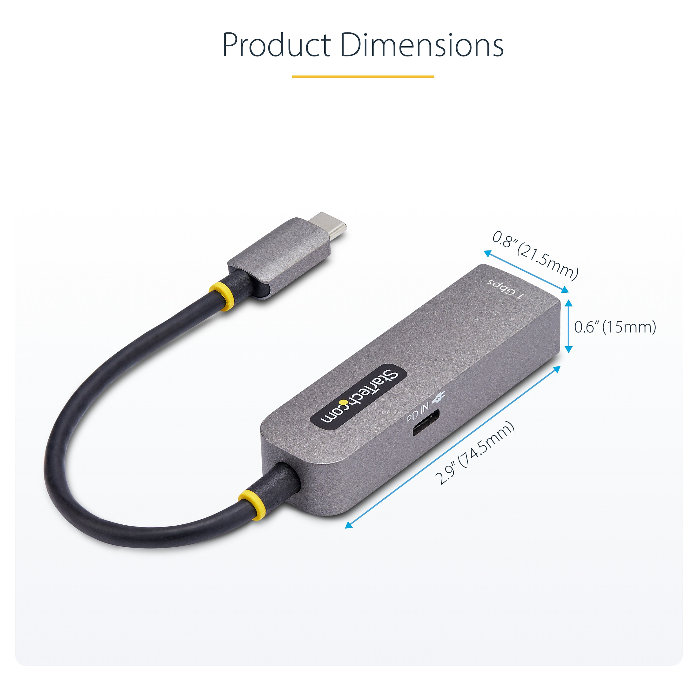 StarTech.com 1GPD3-USB-C-ETHERNET network card