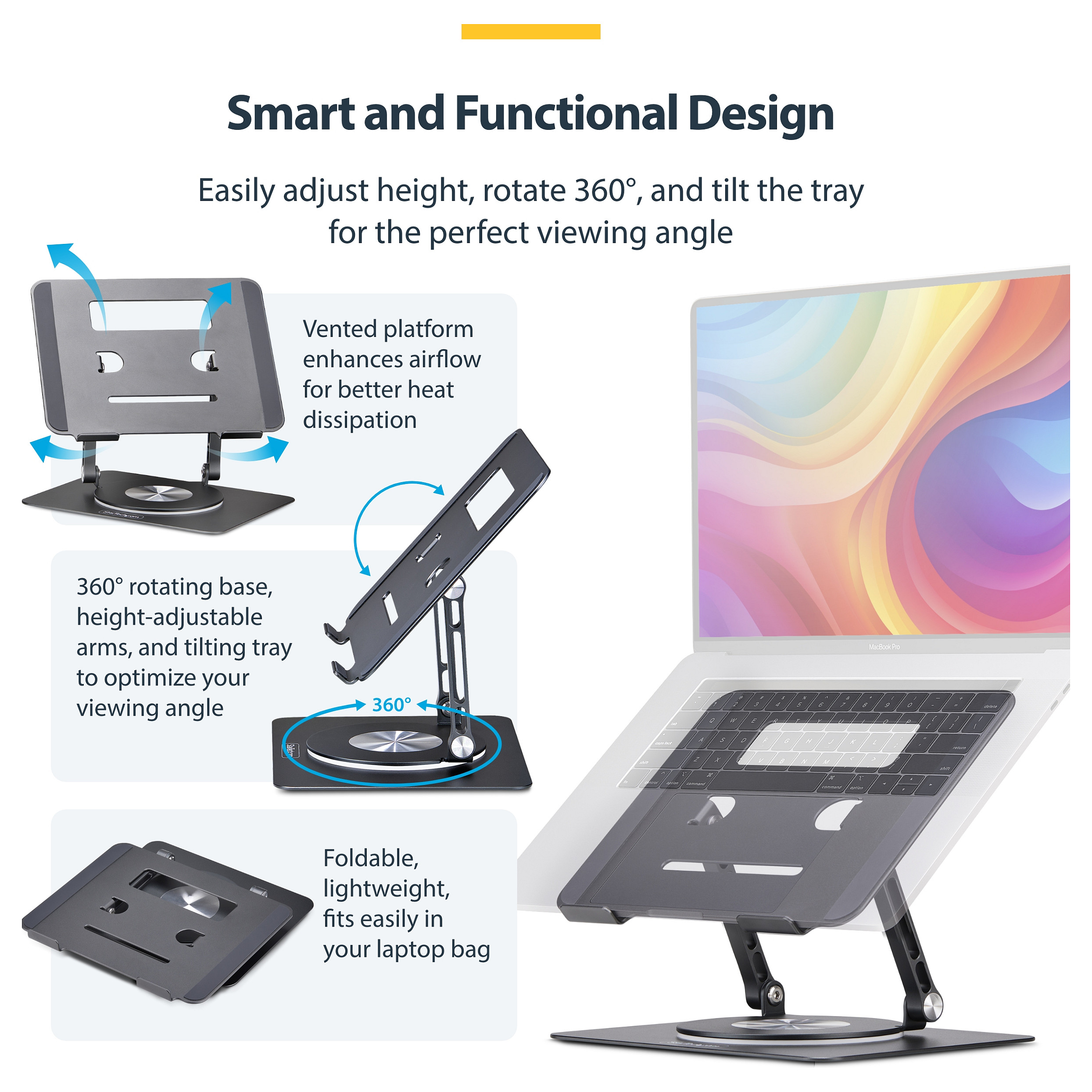 StarTech.com ATFR-LAPTOP-RISER laptop stand