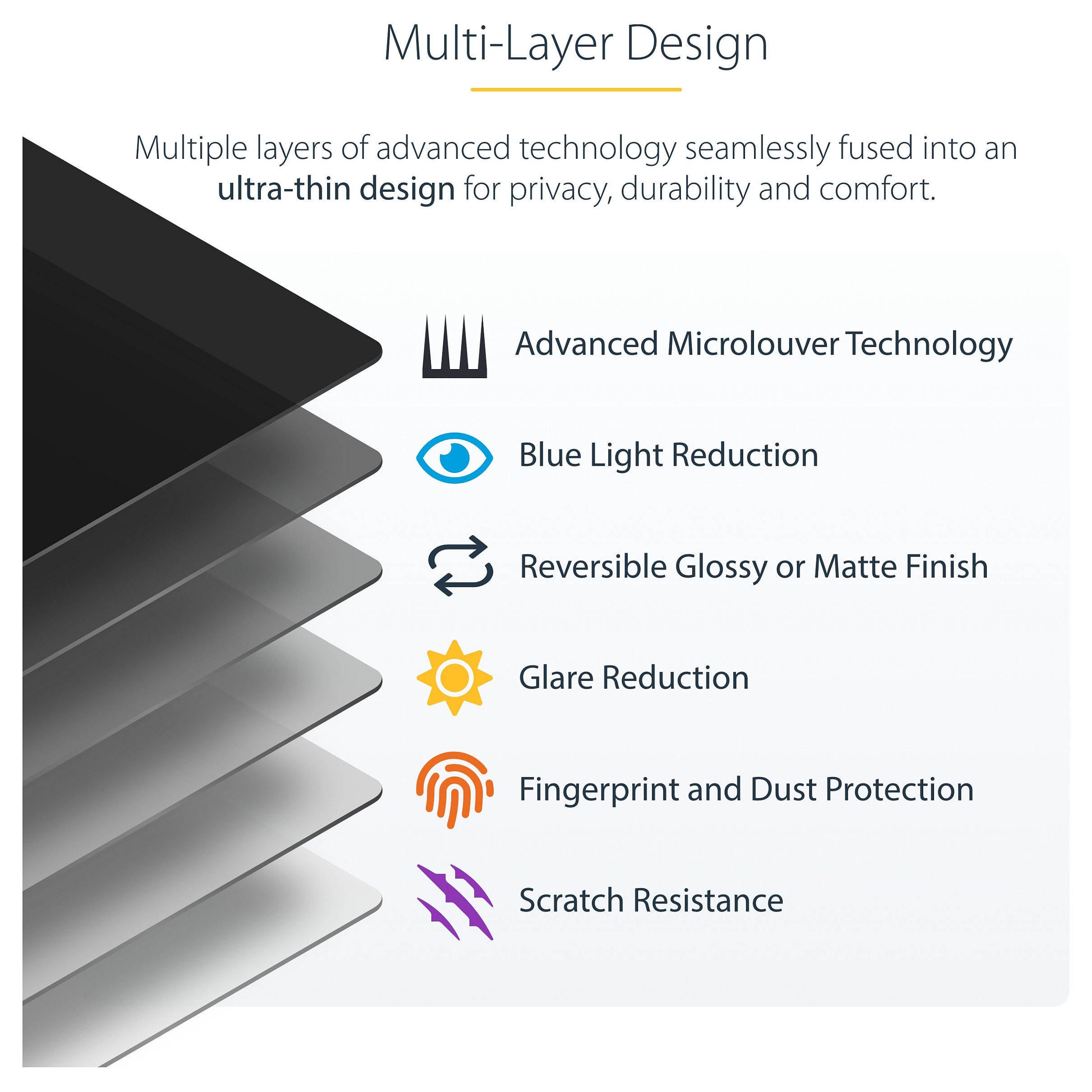 StarTech.com 162MM-PRIVACY-SCREEN display privacy filter
