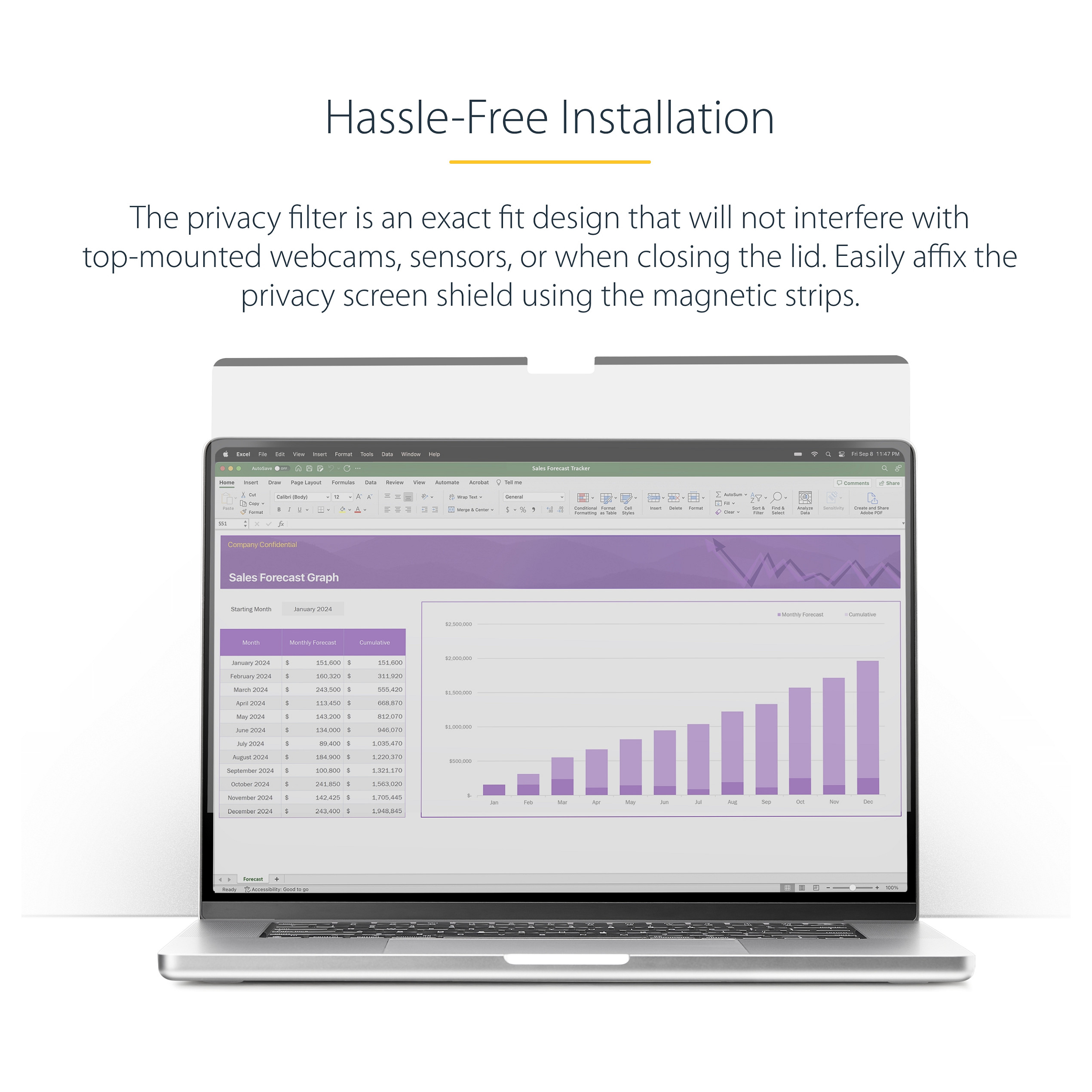 StarTech.com 162MM-PRIVACY-SCREEN display privacy filter
