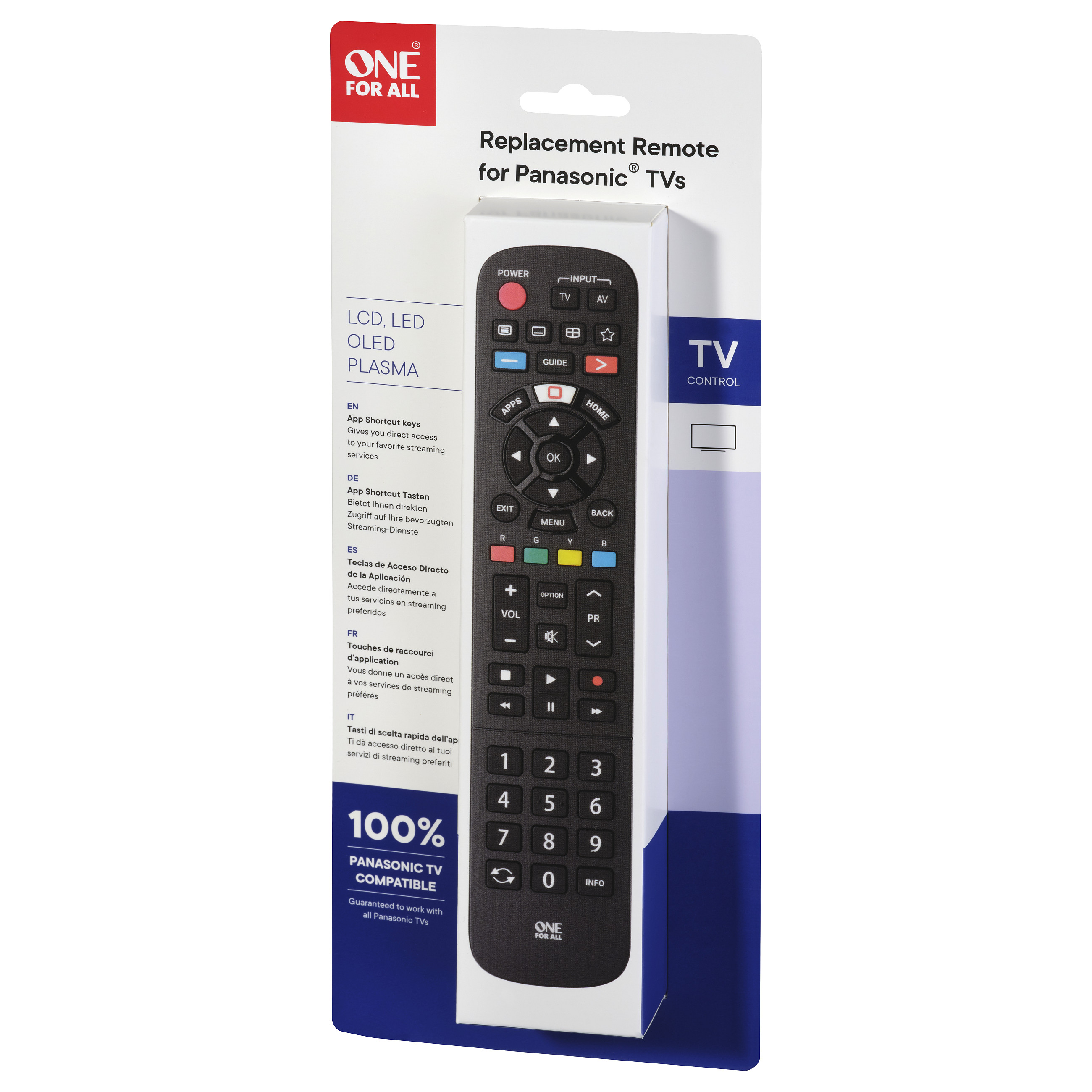One For All TV Replacement Remotes URC4914 remote control