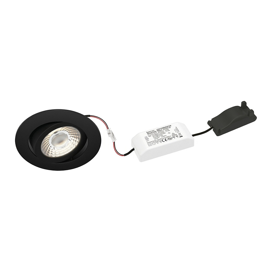 Brumberg 39263183 Nivalis LED-Einbaustrahler 230 V AC 50 Hz 8W 3000K 650lm DA 68mm sw Beleuchtung