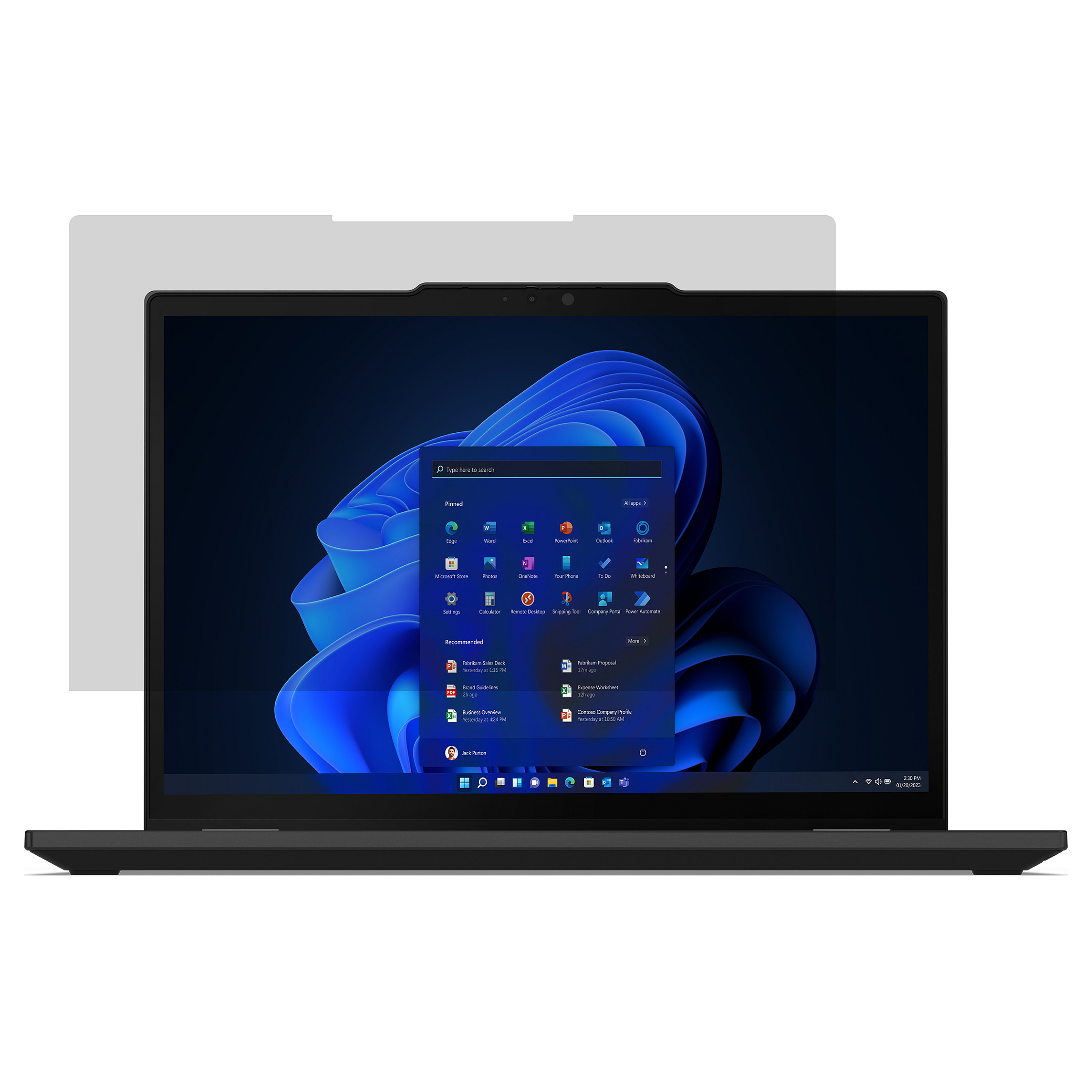 Lenovo 33,78cm 13,3Zoll Premium Clarity Privacy Filter for X13 Yoga Gen4 16:10