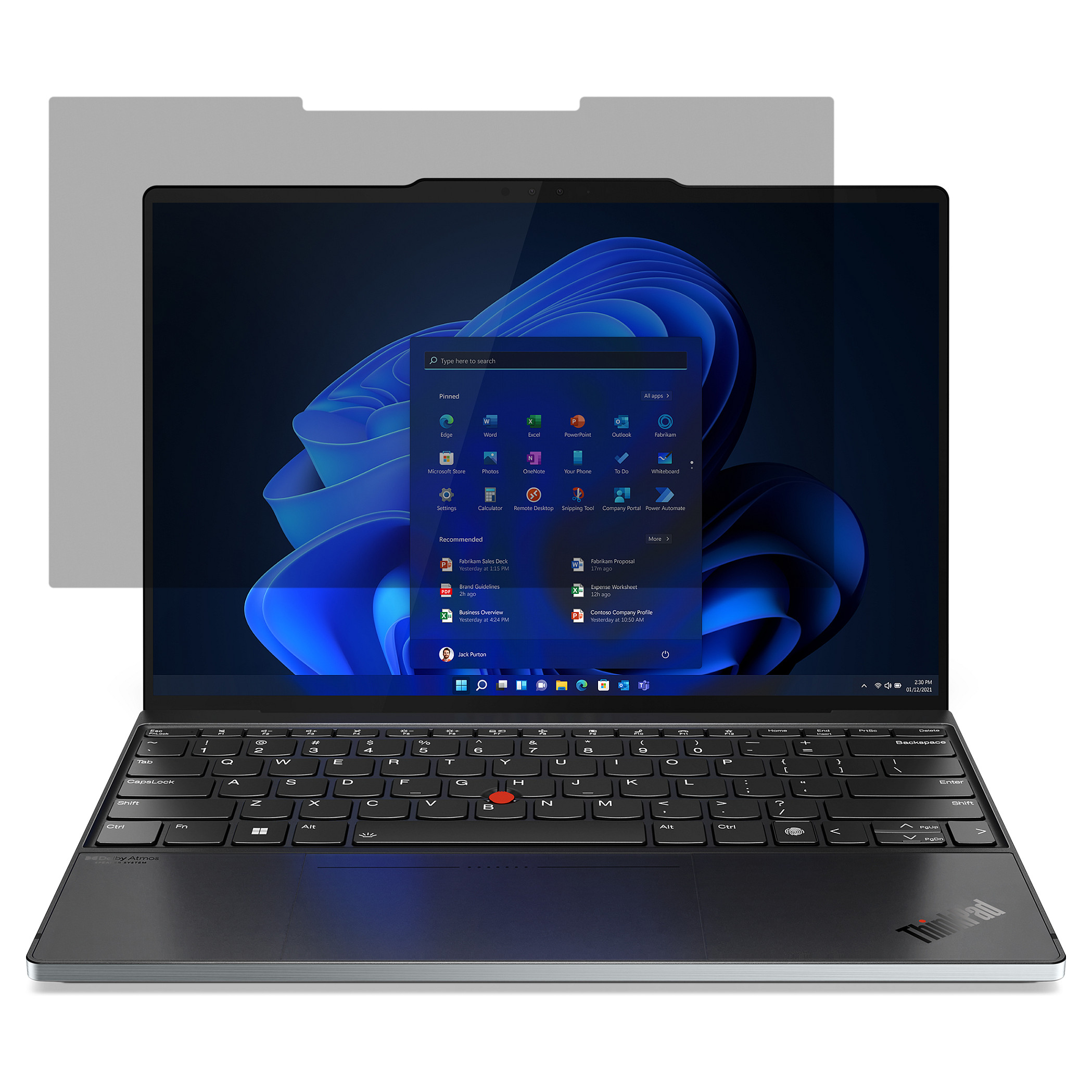 Lenovo 33,78cm 13,3Zoll Premium Clarity Privacy Filter for Z13 16:10