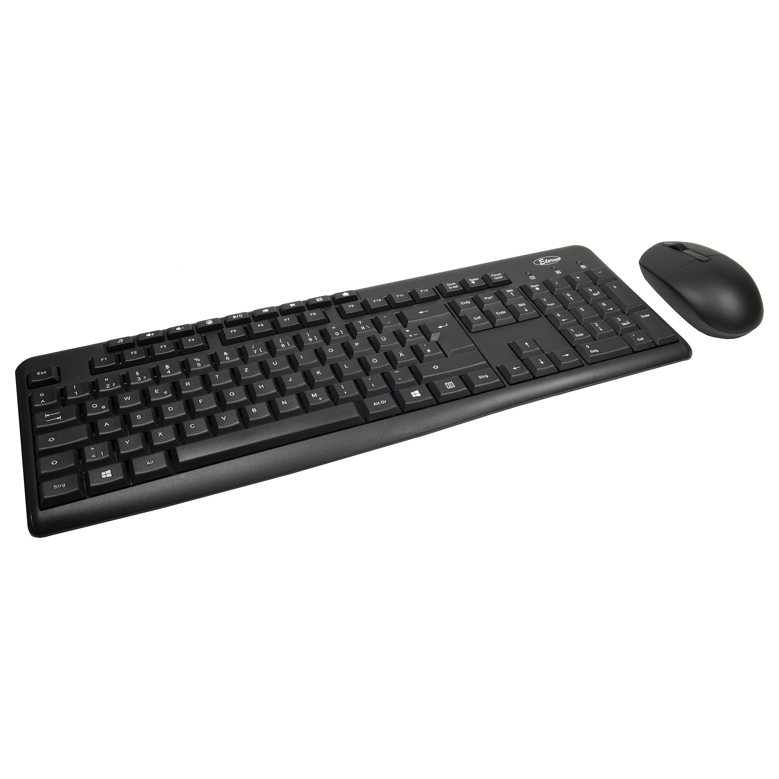 Inter-Tech Tas KB-208-II Tastatur + Maus-Set, drahtlos