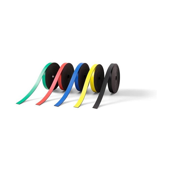 Magnetbandstreifen (B)10 mm x (L)5 m, schwarz fr Planngstafeln (1901131)