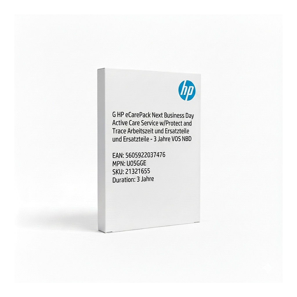 G HP eCarePack Next Business Day Active Care Service w/Protect and Trace Arbeitszeit und Ersatzteile - 3 Jahre VOS NBD Zubehör Notebooks