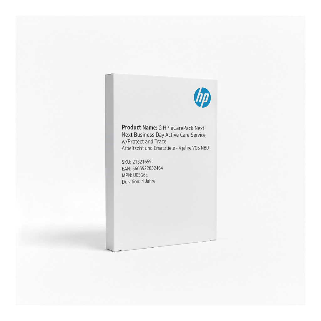 G HP eCarePack Next Business Day Active Care Service w/Protect and Trace Arbeitszeit und Ersatzteile - 4 Jahre VOS NBD Zubehör Notebooks