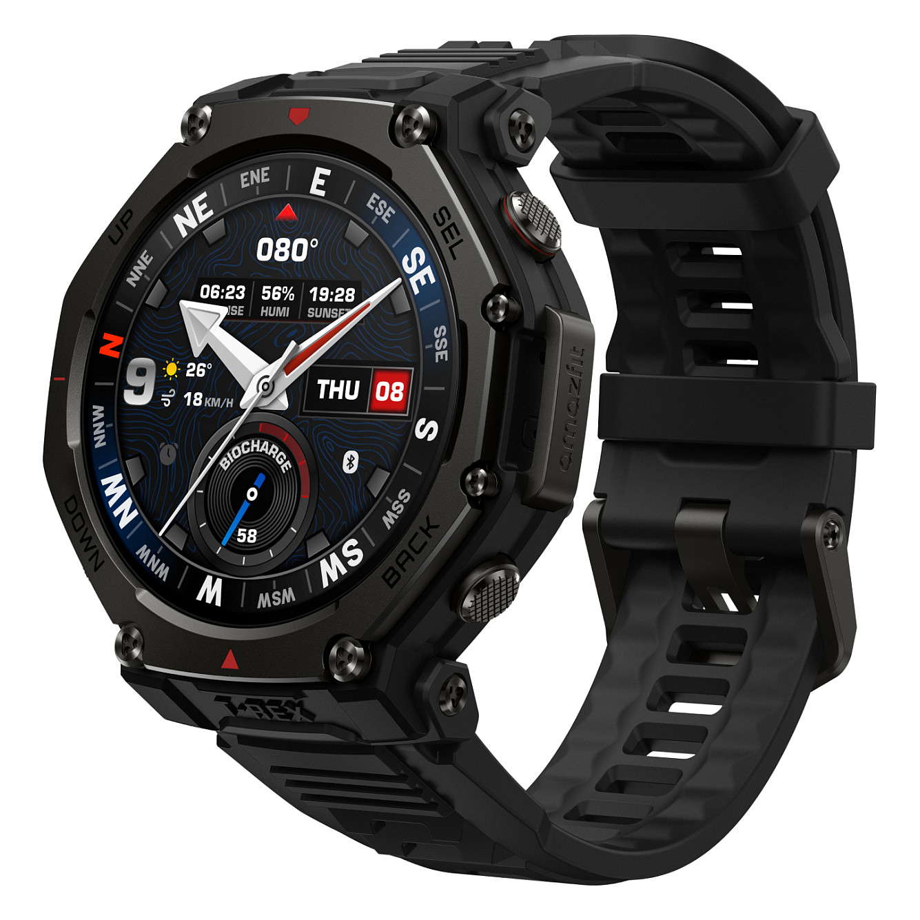 Amazfit T-Rex 3 Pro 44mm Tactical Black Smartwatch HYROX-Modus