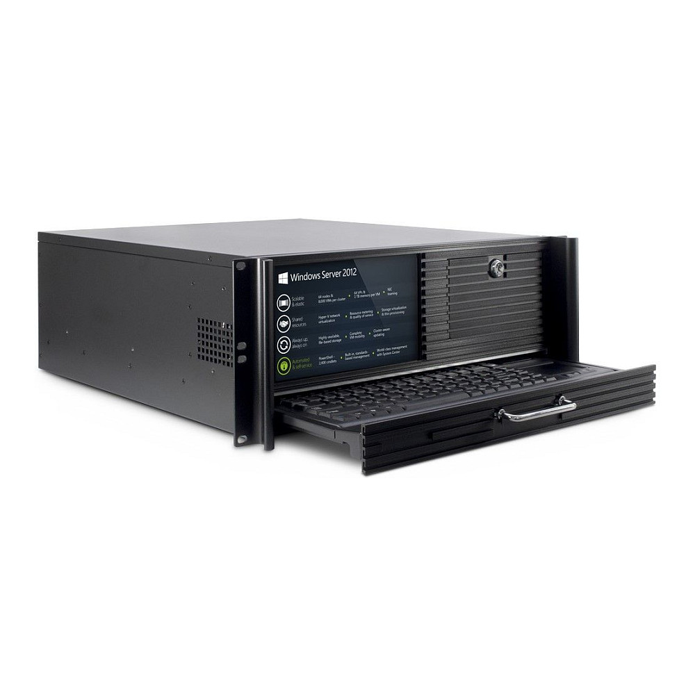 Inter-Tech 48.3cm IPC 4U 4452-TFT mit Monitor/Tastatur/Maus Industrie (19