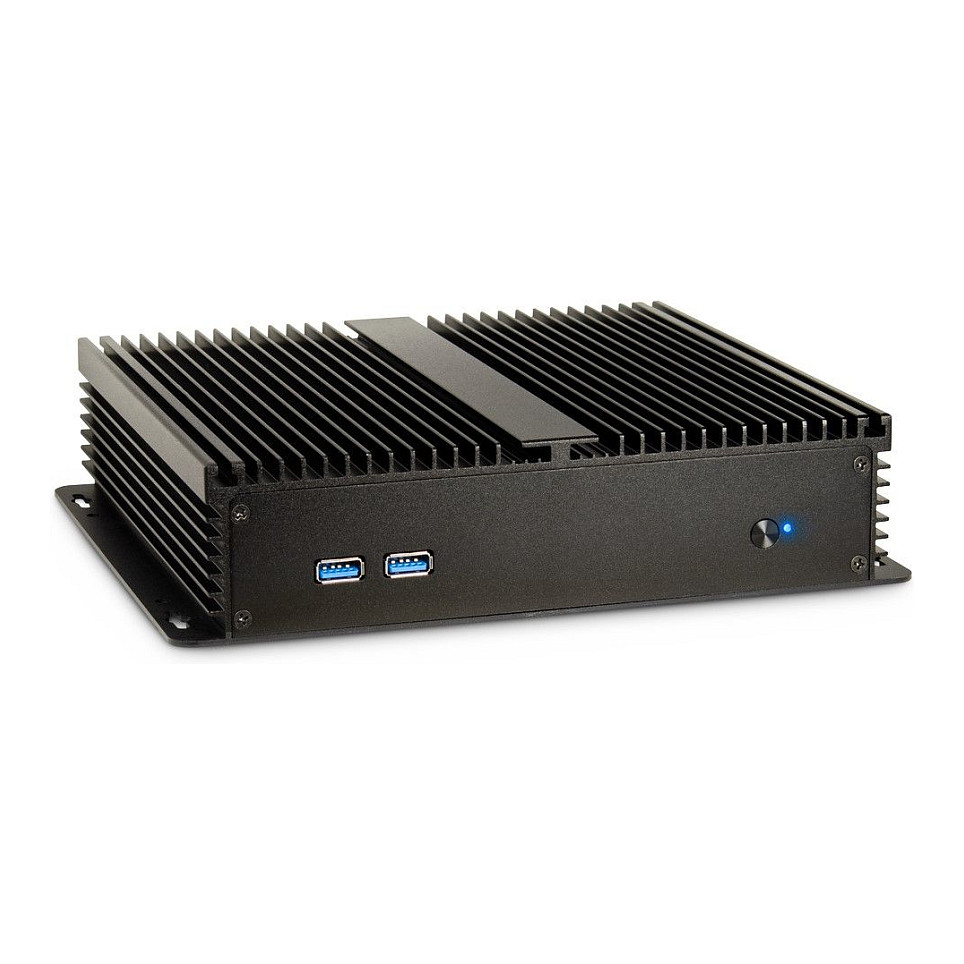 Inter-Tech IP-40 Gehäuse Thin Mini-ITX, USB 3.0, schwarz