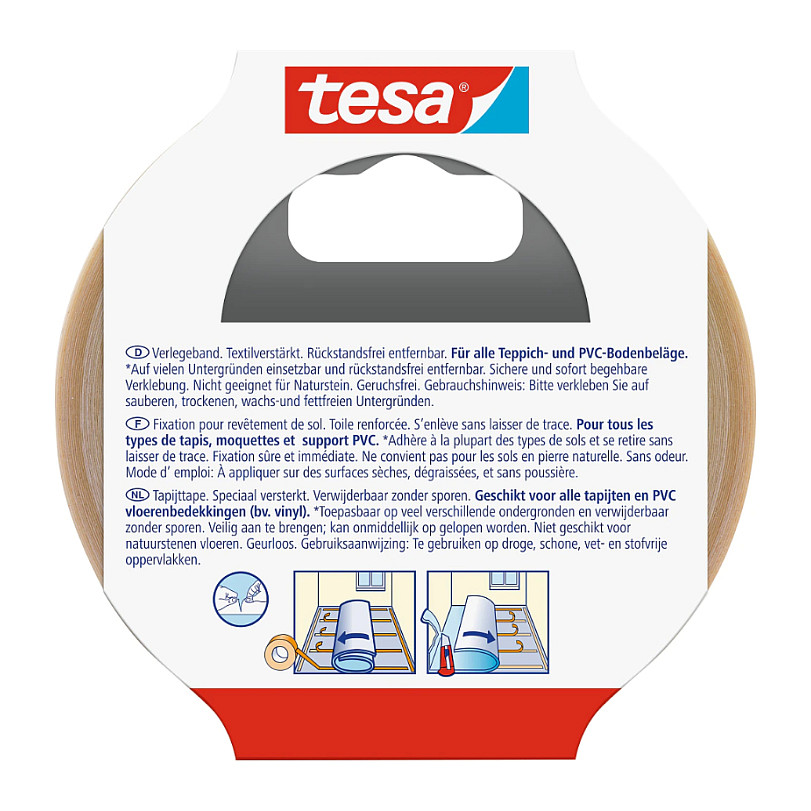 tesa doppelseitiges Klebeband 50 mm x 10 m transparent