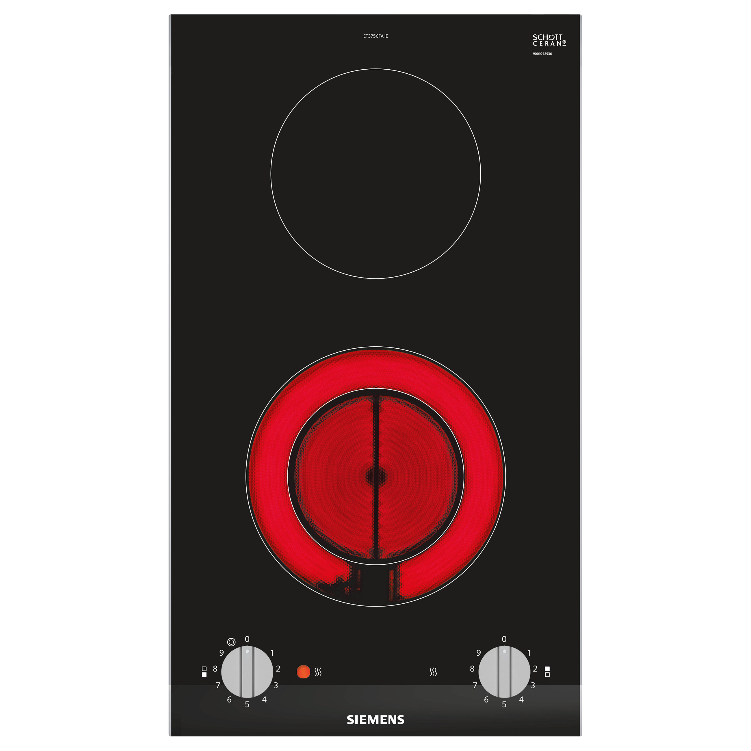 Siemens ET375CFA1E iQ300 Einbau-Kochfeld autark 30cm Design-Rahmen