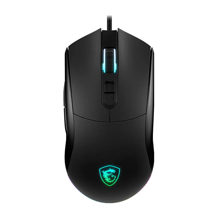 MSI Forge GM320 Gaming Maus, Black, USB