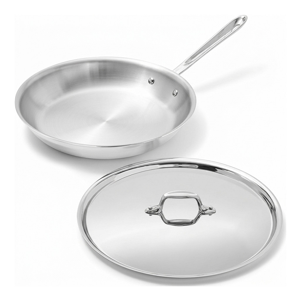 Peak Bratpfanne mit Deckel 26 cm, 18/10 Edelstahl