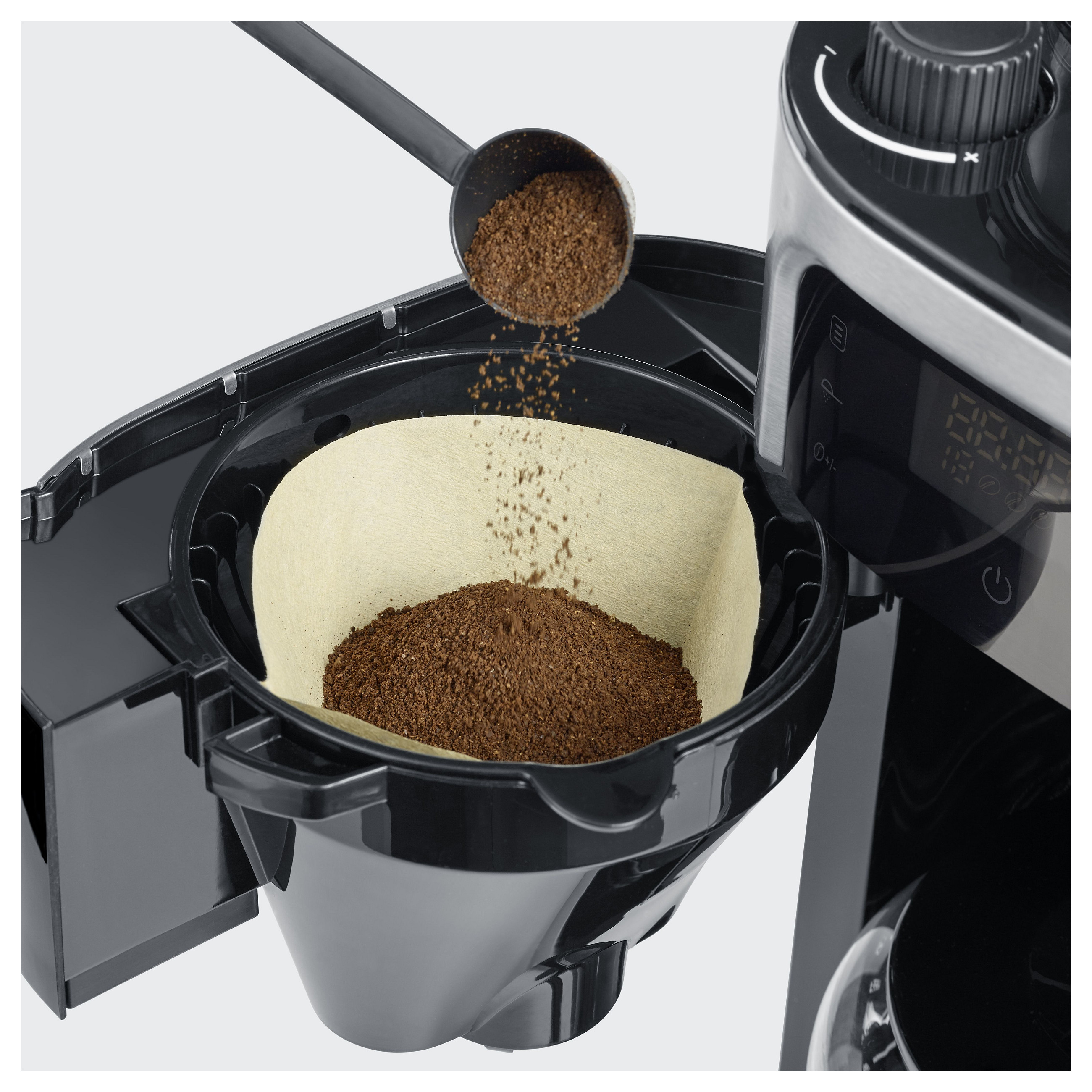 KA 4813 Filterkaffeemaschine Edelstahl-Mahlwerk