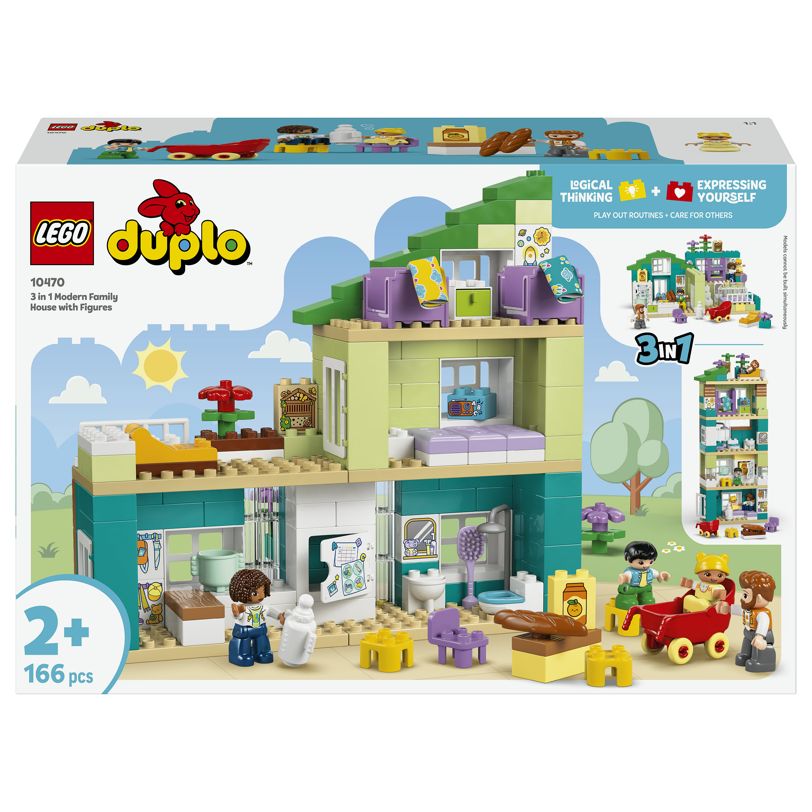 LEGO DUPLO 3 in 1 Modern Family House with Figures 10470 Spielwaren
