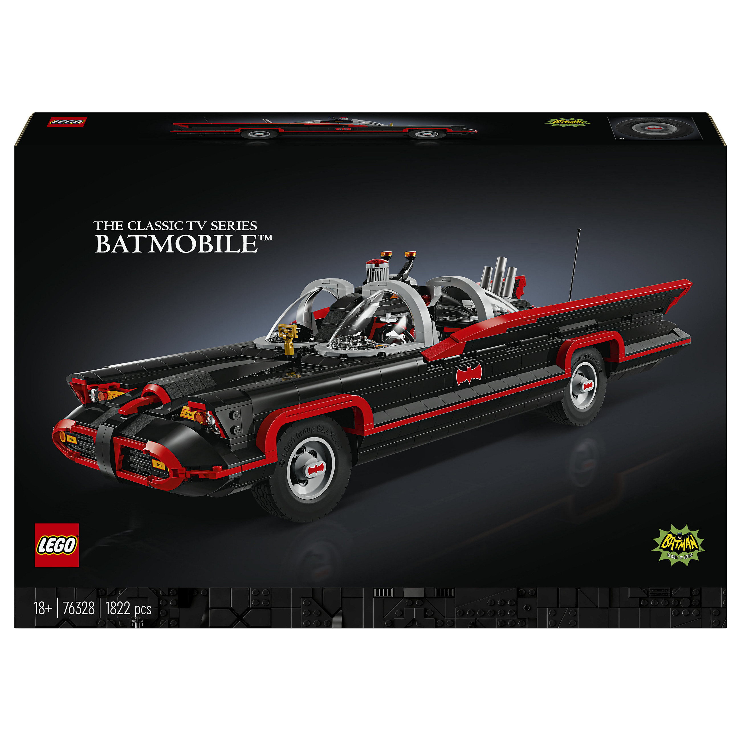 Super Heroes 76328 Batman: Batmobil aus der 60er-Jahre-Fernsehserie