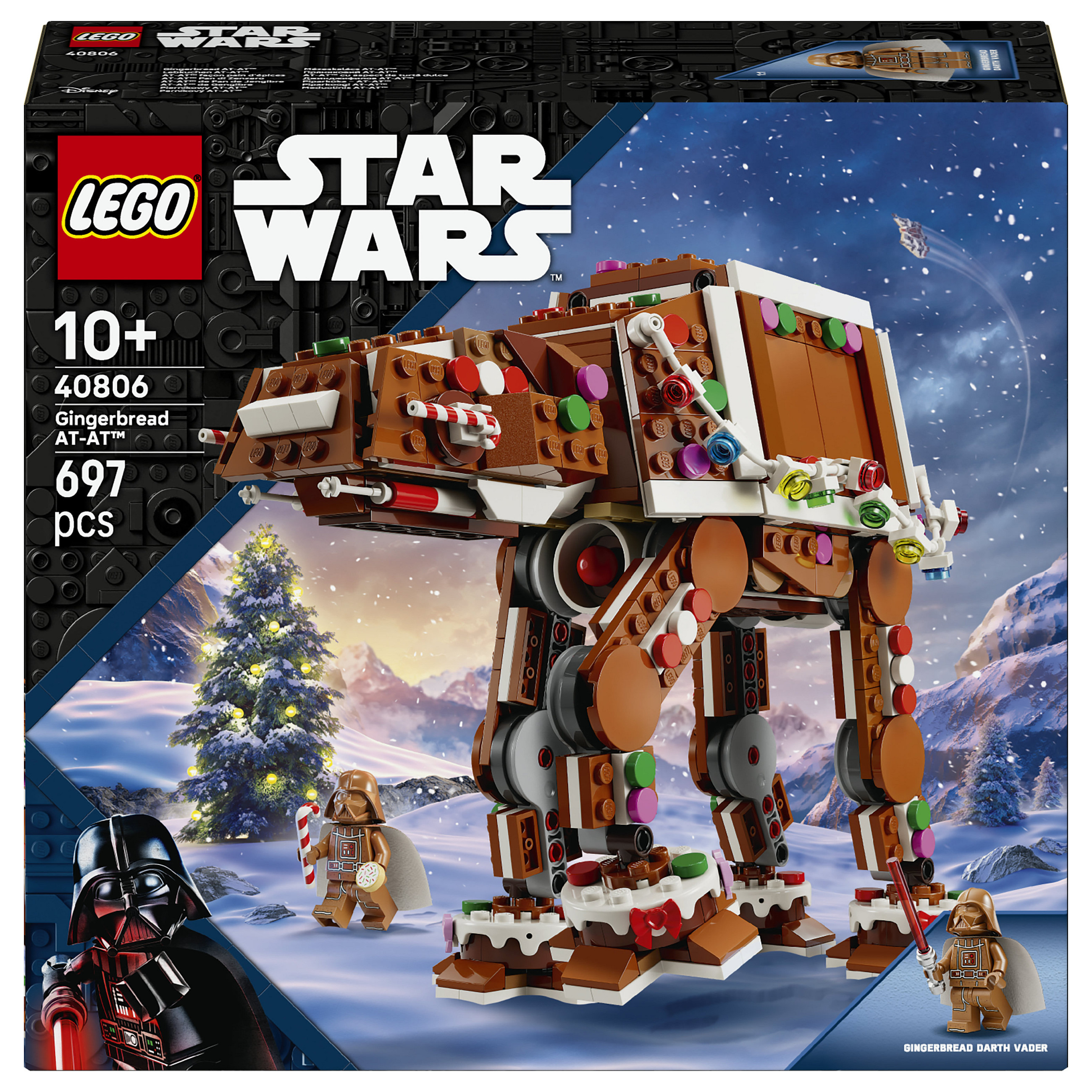 LEGO® STAR WARS™ 40806 Lebkuchen AT-AT™  weihnachtliches Bauset für Kinder  festliches Bauprojekt