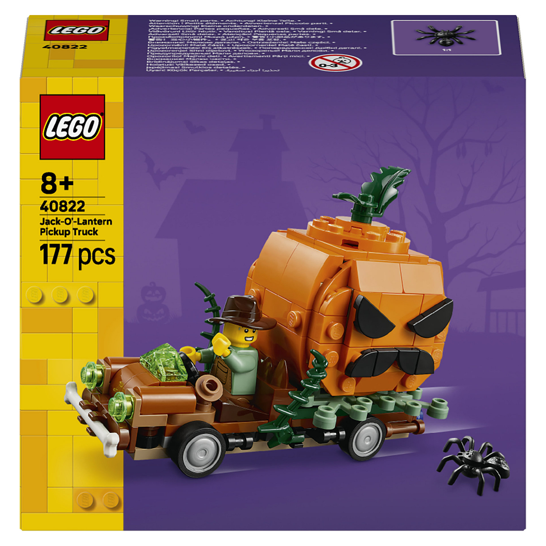 LEGO Iconic Jack-O'-Lantern Pickup Truck