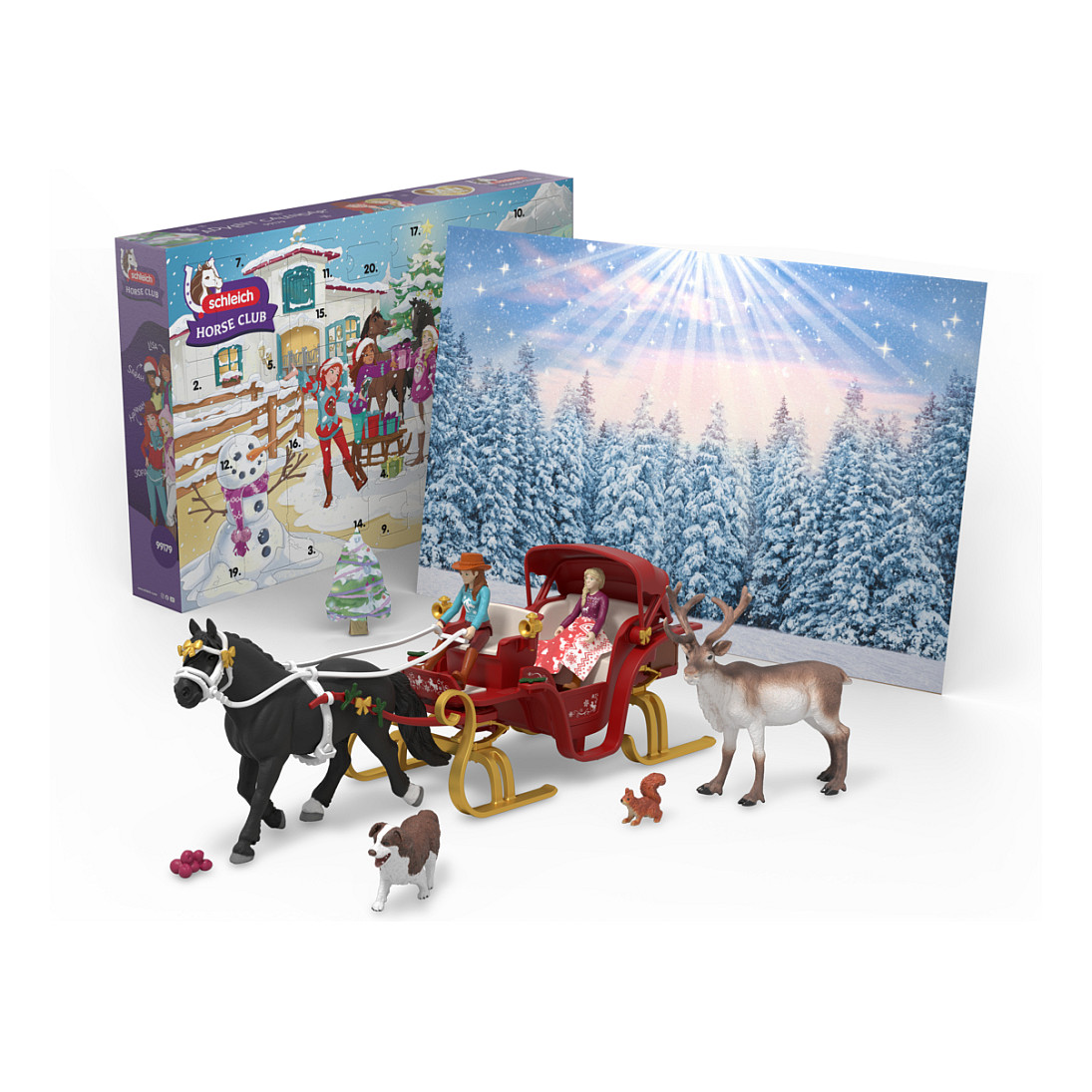 Schleich Gr. Adventsk. HORSE CLUB - Weihnachtl. Schlittenf. Spielwaren