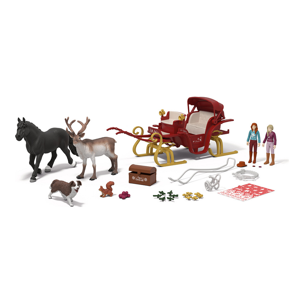 Schleich Gr. Adventsk. HORSE CLUB - Weihnachtl. Schlittenf.