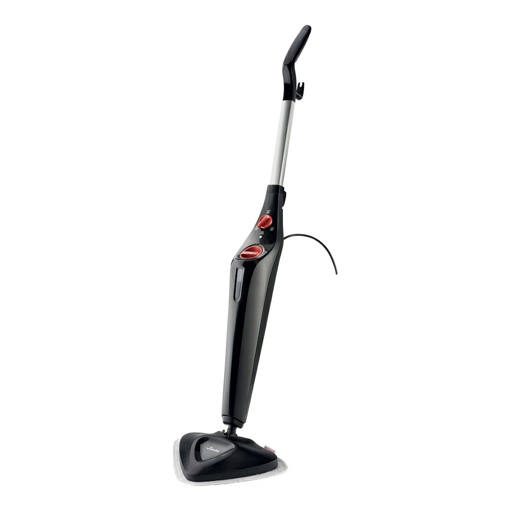 Dampfreiniger Steam Plus + PowerPad (schwarz/rot, 1.550 Watt)
