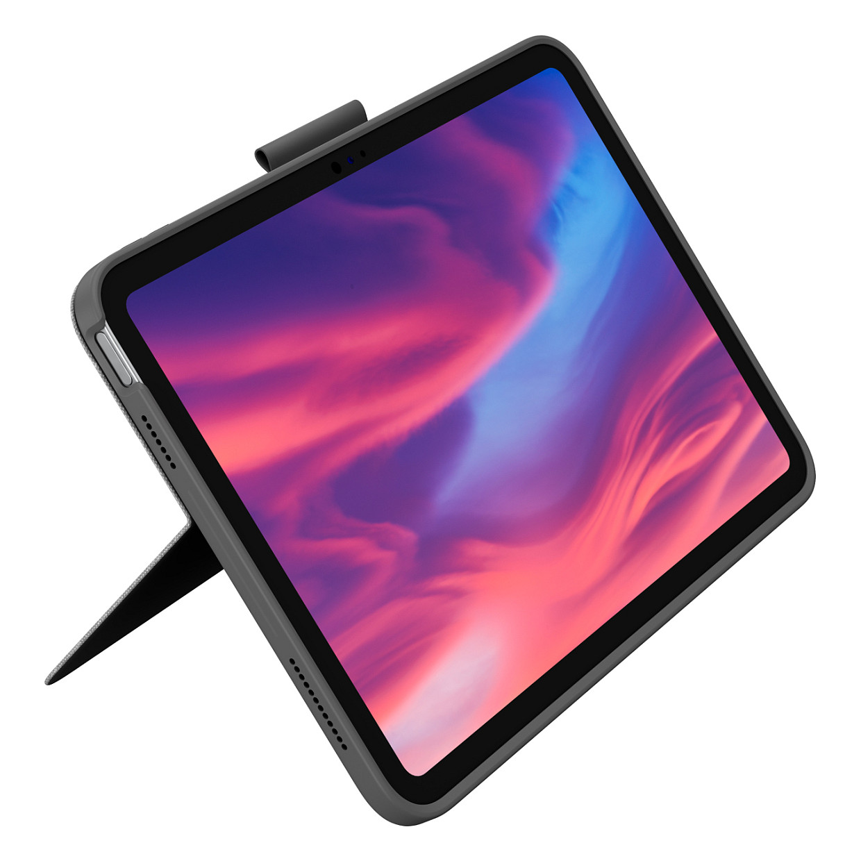 Logitech Combo Touch - Tastatur und Foliohlle - mit Trackpad - QWERTY - Italienisch - Oxford Gray - fr Apple 10.9-inch iPad (10. Generation)