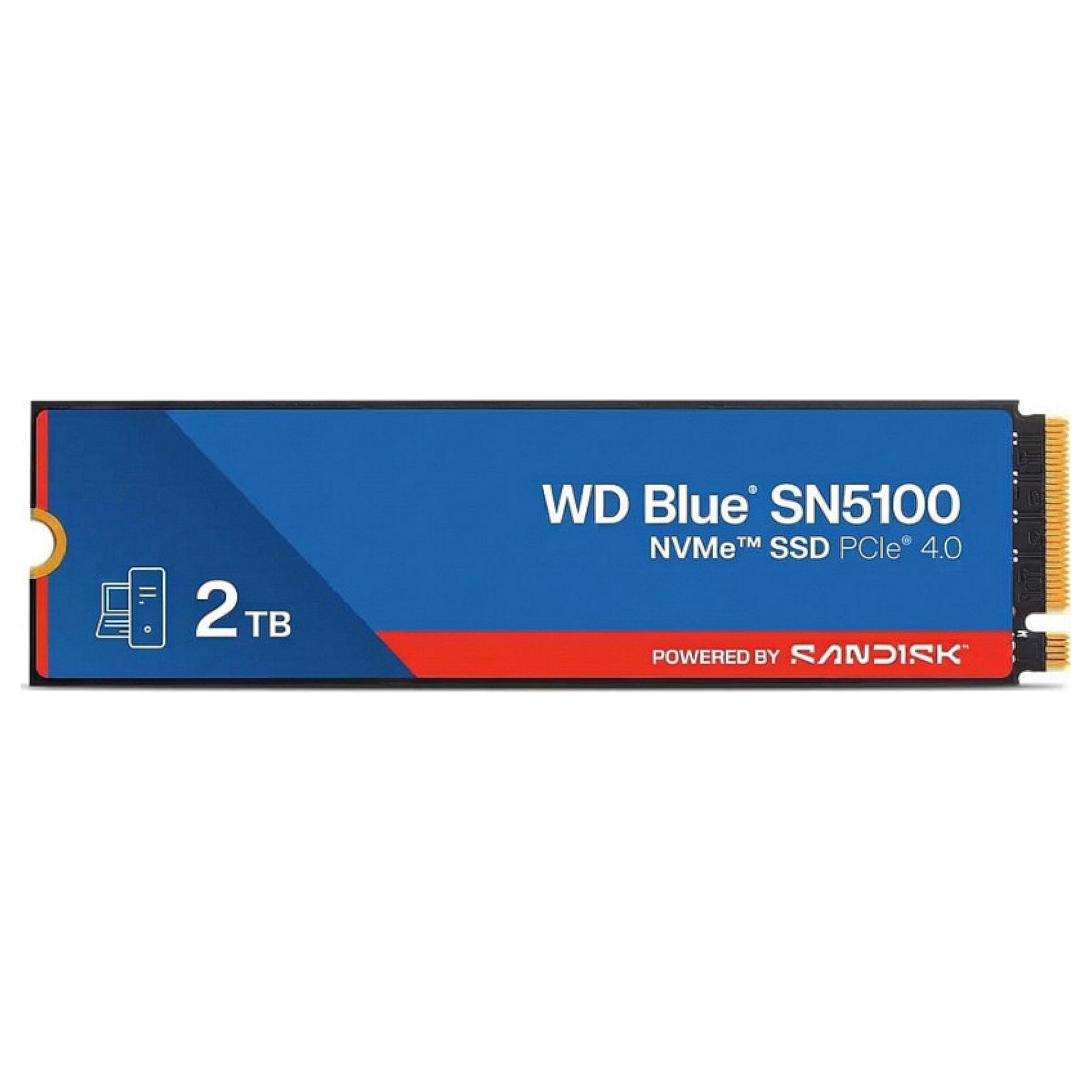 M.2 2TB SanDisk WD Blue SN5100 NVMe BLK NVMe / SSD 2280 / PCIe Gen4 / 5150MB/s Read / 4850MB/s Write Interne SSDs