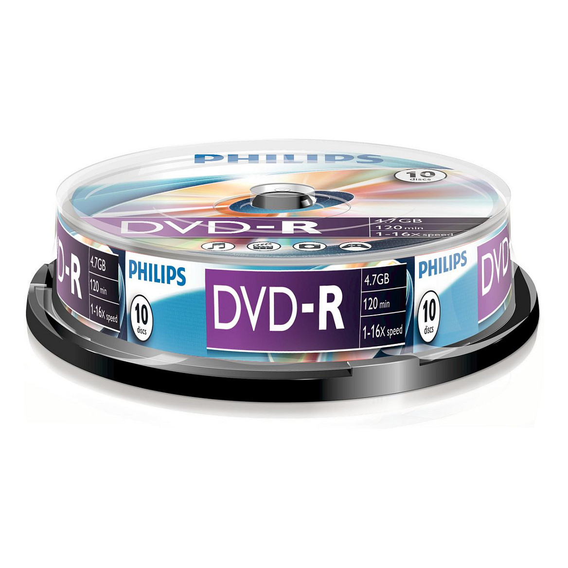 1x10 Philips DVD-R 4,7GB 16x SP