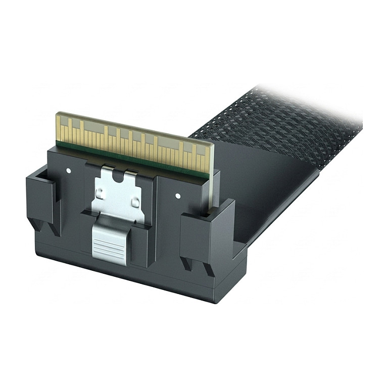 Supermicro cable CBL-MCIO-1245M5R MCIO x8 (RA to STR),45cm, 30AWG,RoHS Gehäusezubehör