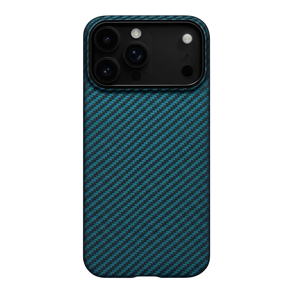 Pitaka Ultra-Slim Case for iPhone 17 Pro Blue/Grey Twill Smartphone Zubehör