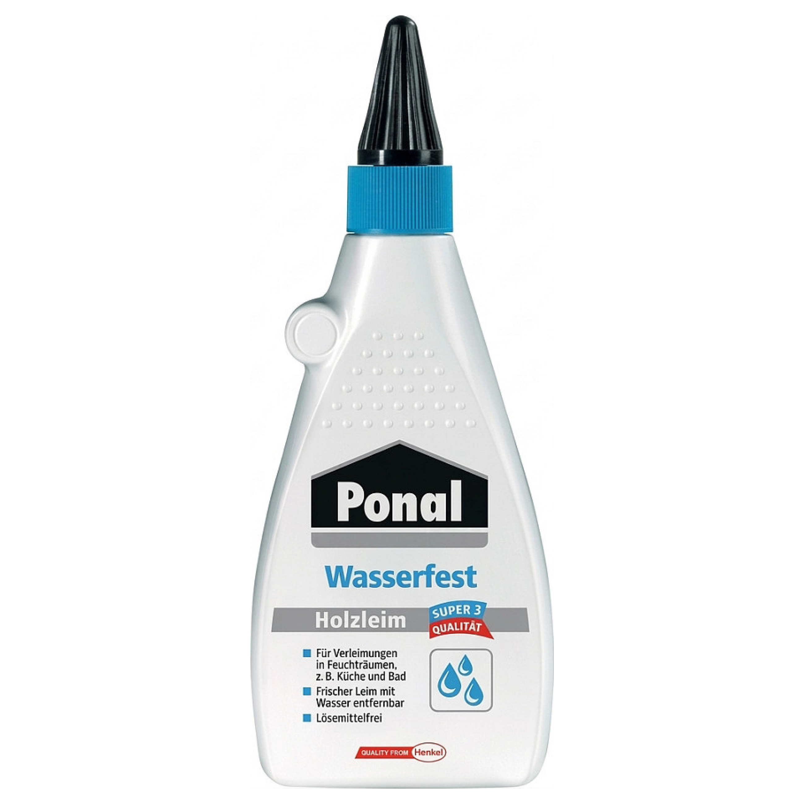 Ponal Holzleim Wasserfest, Flasche mit 550g, 9H PN10S Werkzeuge