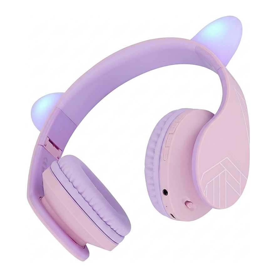 PowerLocus P2 Kids Kinder- Kopfhrer lila/pink mit Ohren Kopfhörer & Headsets