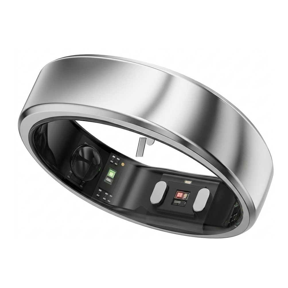 RingConn Smart Ring Gen2 Air für Frauen und Männer - Schlaf- und Fitness Tracking Wearable - Herzfrequenz - Galaxie-Silber Größe 10 Smartwatch