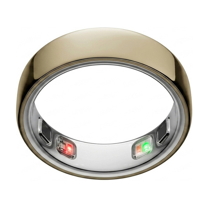 RingConn Smart Ring Gen2 Air für Frauen und Männer - Schlaf- und Fitness Tracking Wearable - Herzfrequenz - Dünengold Größe 11 Smartwatch