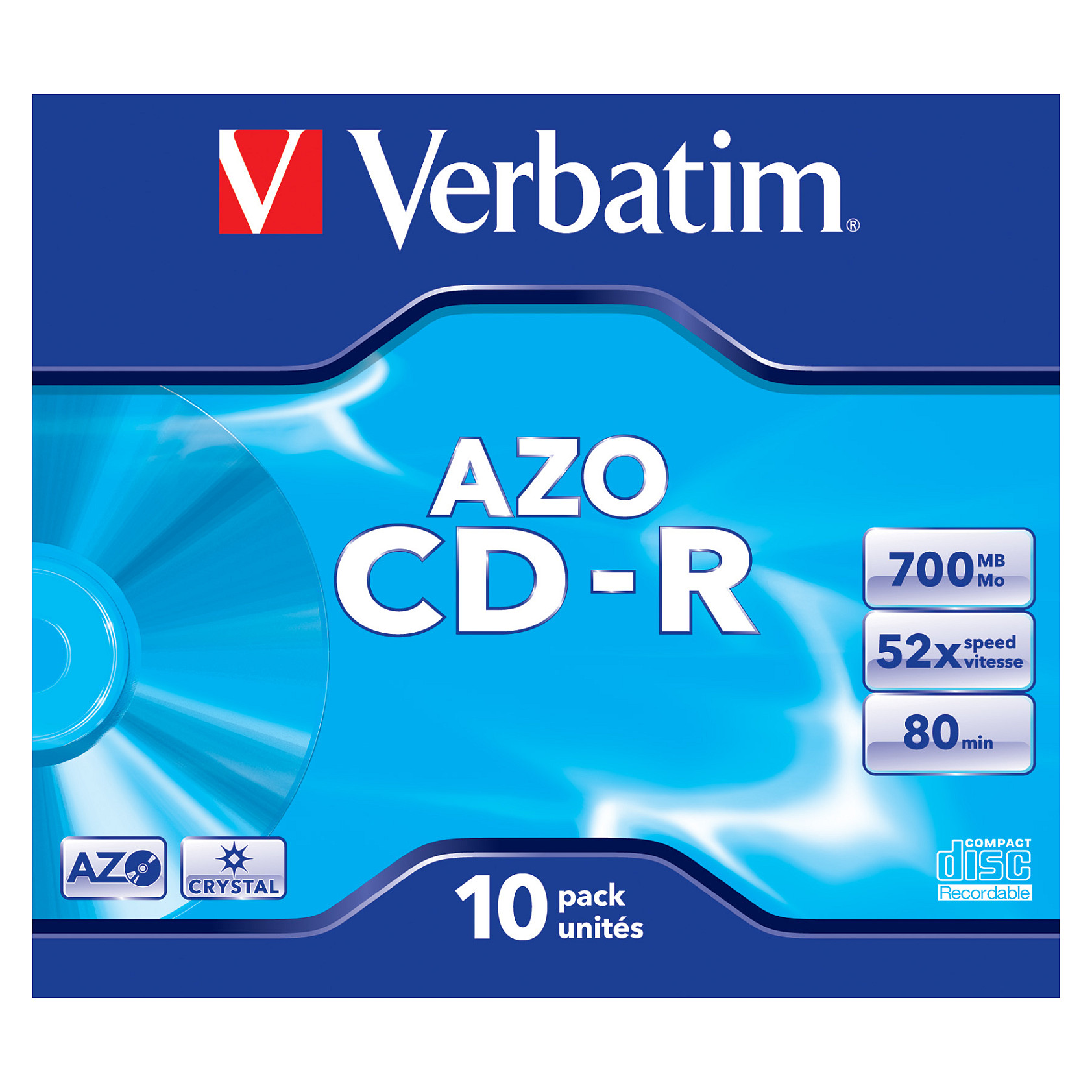 Verbatim CD-R AZO Crystal