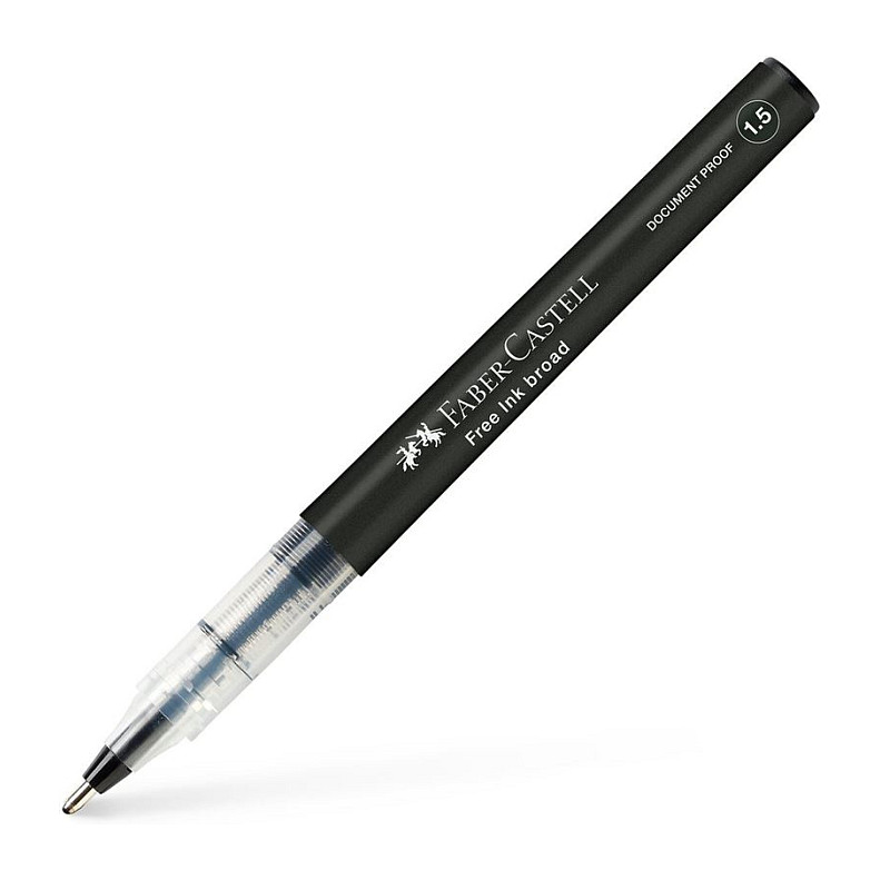 FABER-CASTELL Free Ink Tintenroller grau 1.5 mm Schreibfarbe: Schwarz Toner