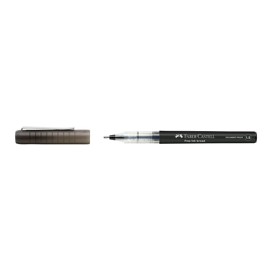 FABER-CASTELL Free Ink Tintenroller grau 1.5 mm Schreibfarbe: Schwarz