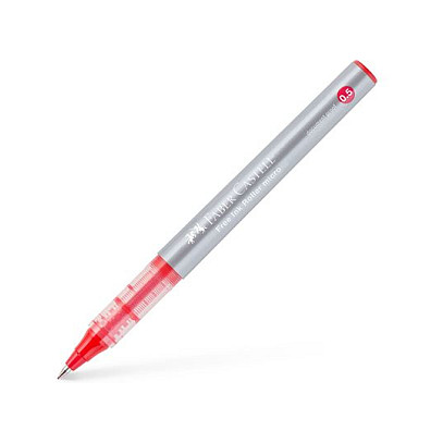 FABER-CASTELL Free Ink Tintenroller grau 0.5 mm Schreibfarbe: Rot Toner